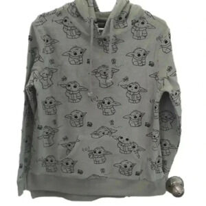 STAR wars the mandalorian juniors Baby Yoda graphic hoodie